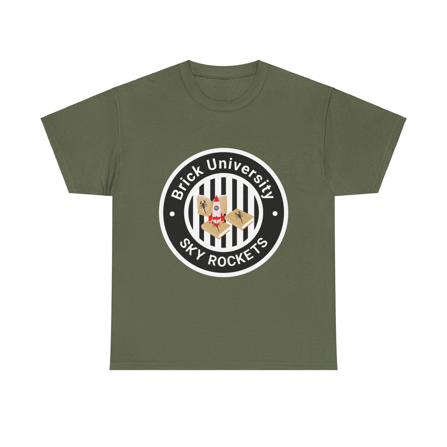 Brick University (Black Design) - Unisex Heavy Cotton Tee