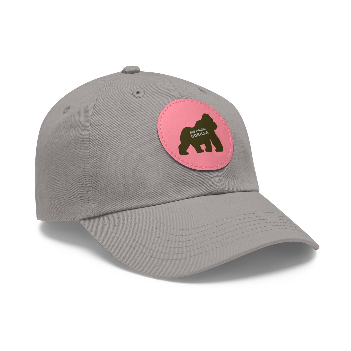806 Pound Gorilla - Hat with Leather Patch (Round)