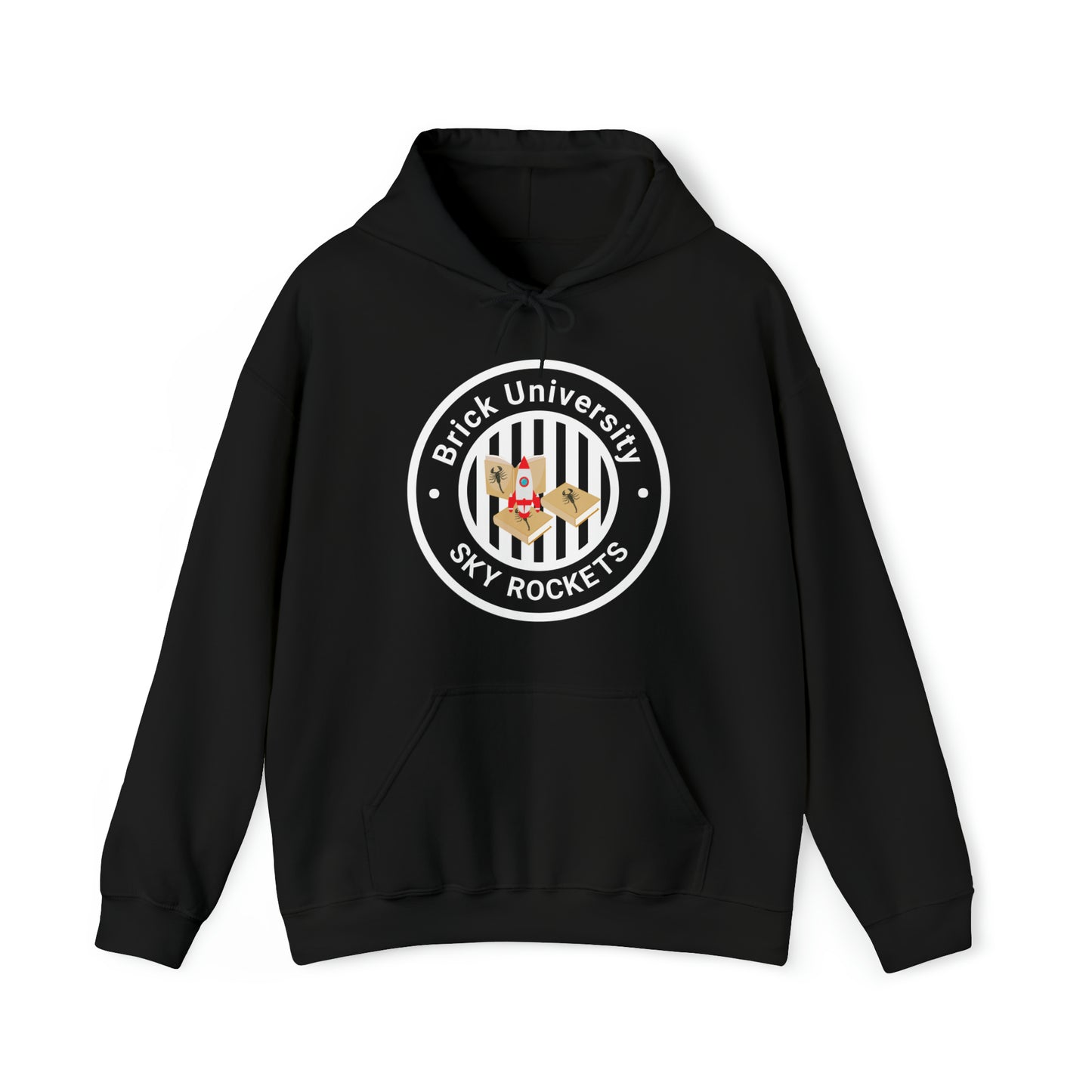 Brick University (Black Design) - Unisex Heavy Blend™ Hooded Sweatshirt