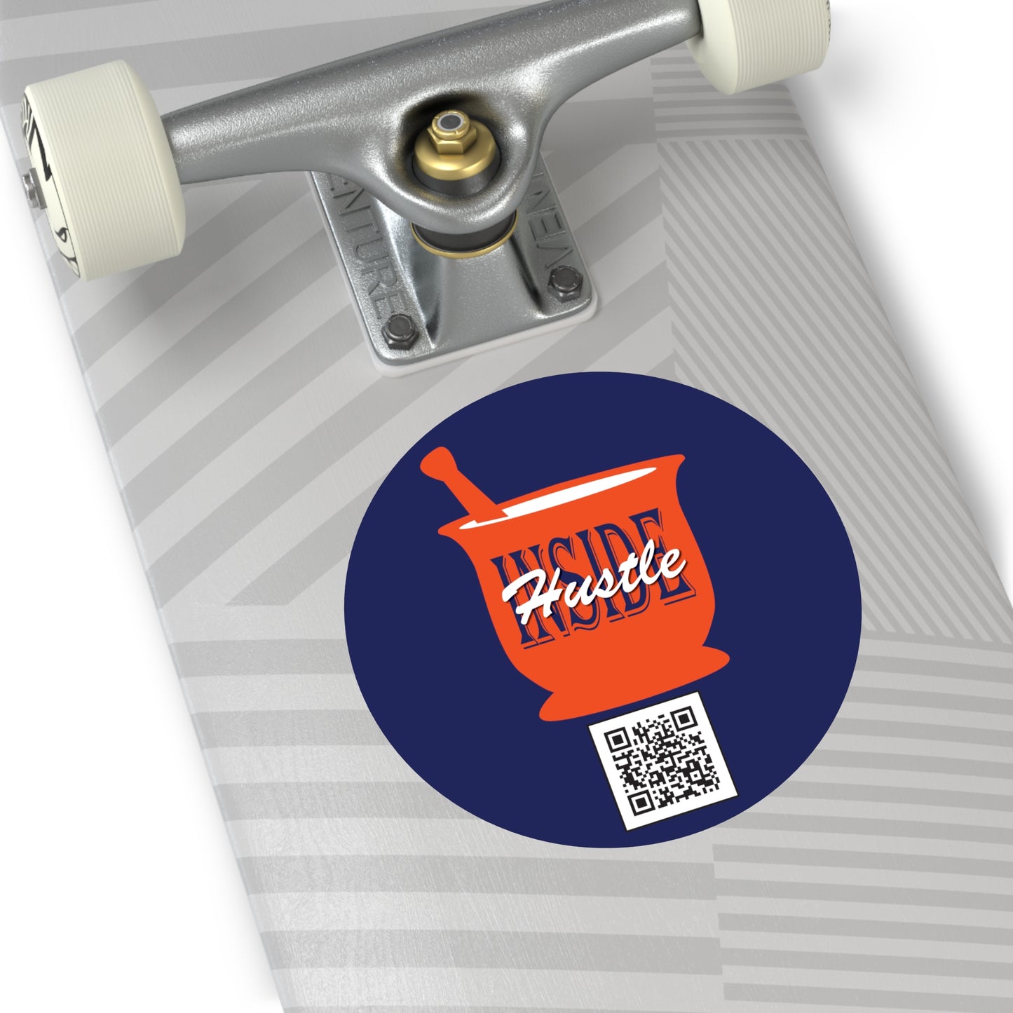 Inside Hustle Round Vinyl Stickers