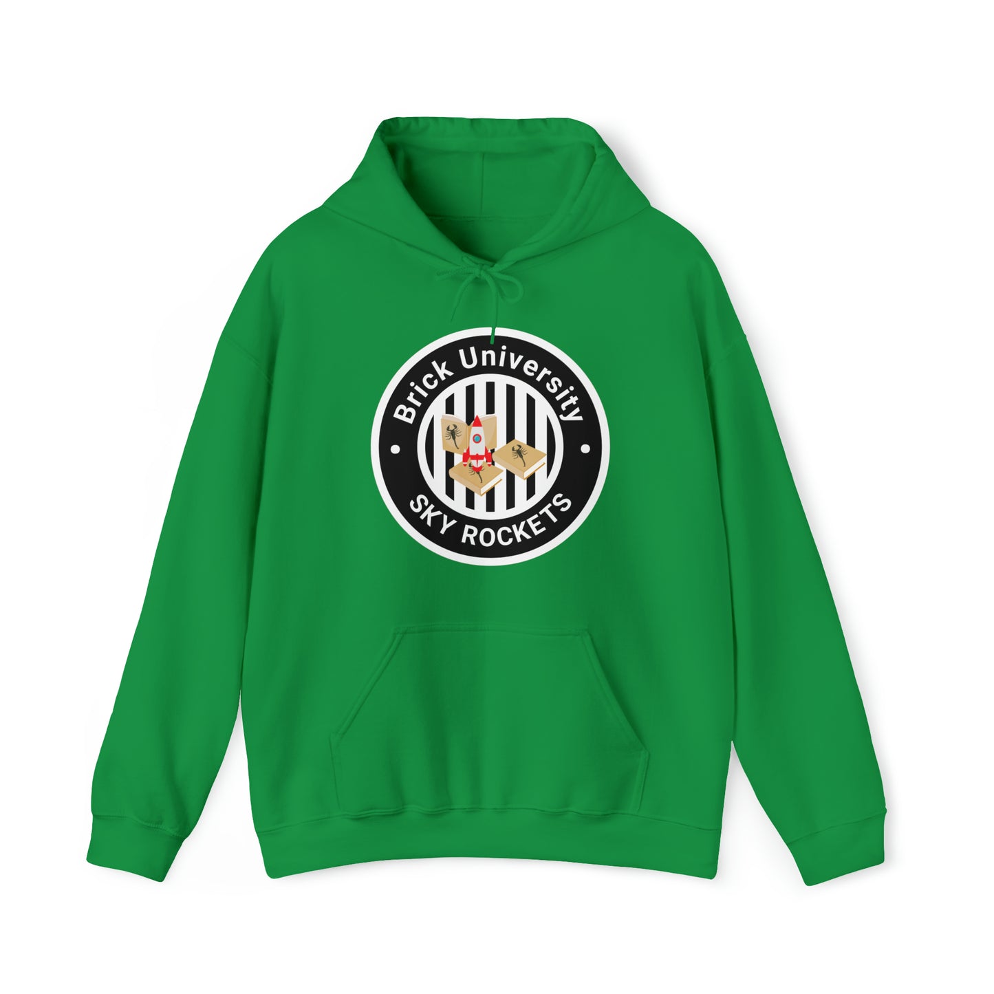 Brick University (Black Design) - Unisex Heavy Blend™ Hooded Sweatshirt