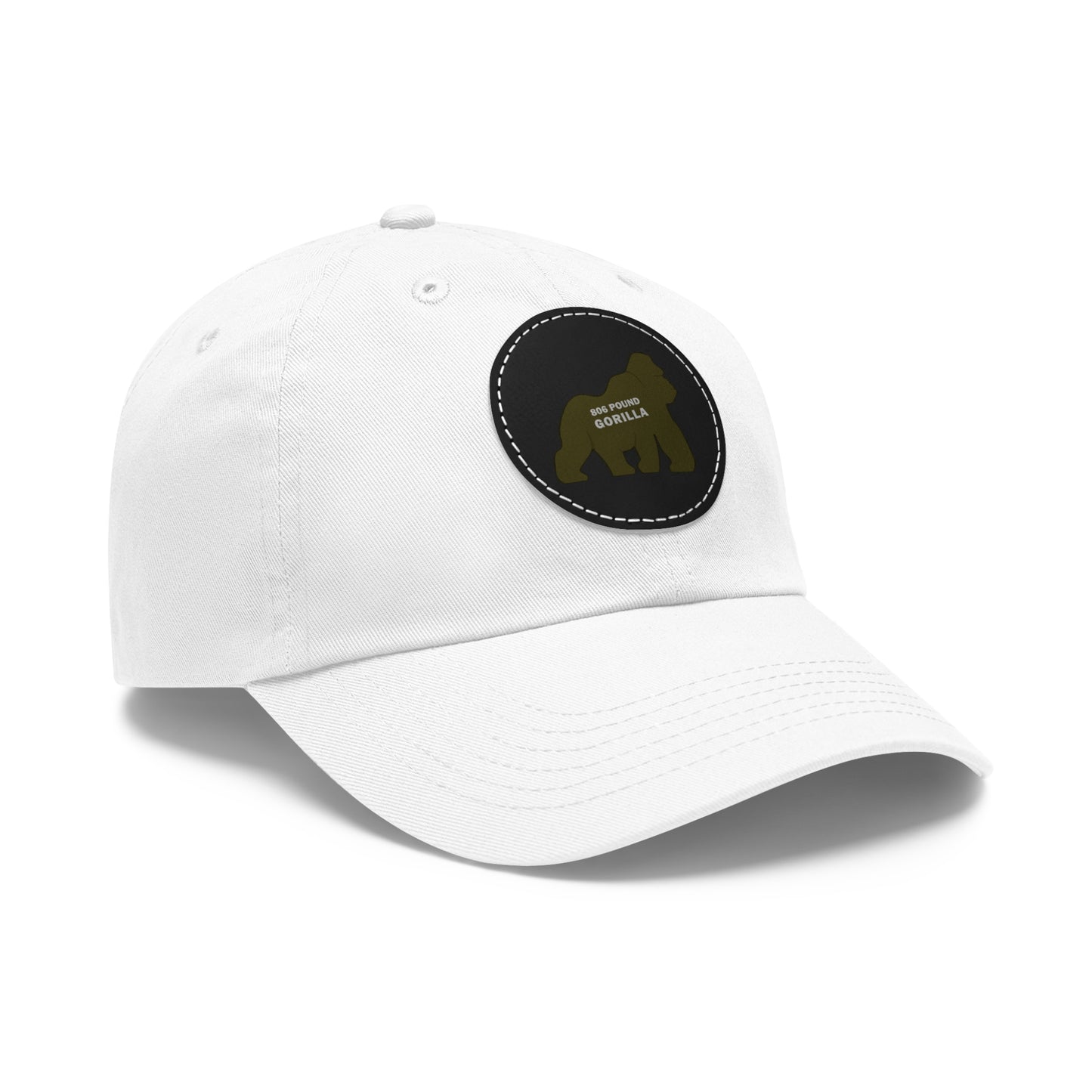 806 Pound Gorilla - Hat with Leather Patch (Round)