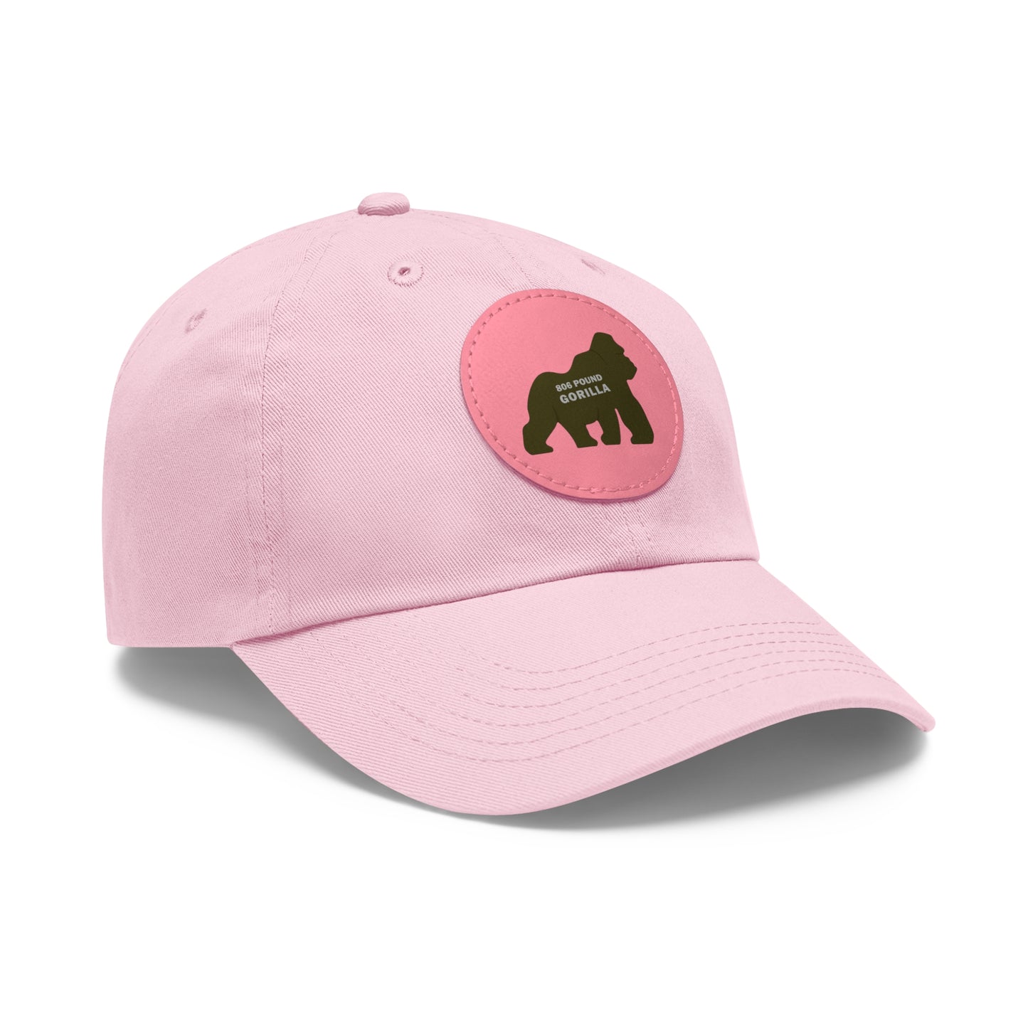 806 Pound Gorilla - Hat with Leather Patch (Round)