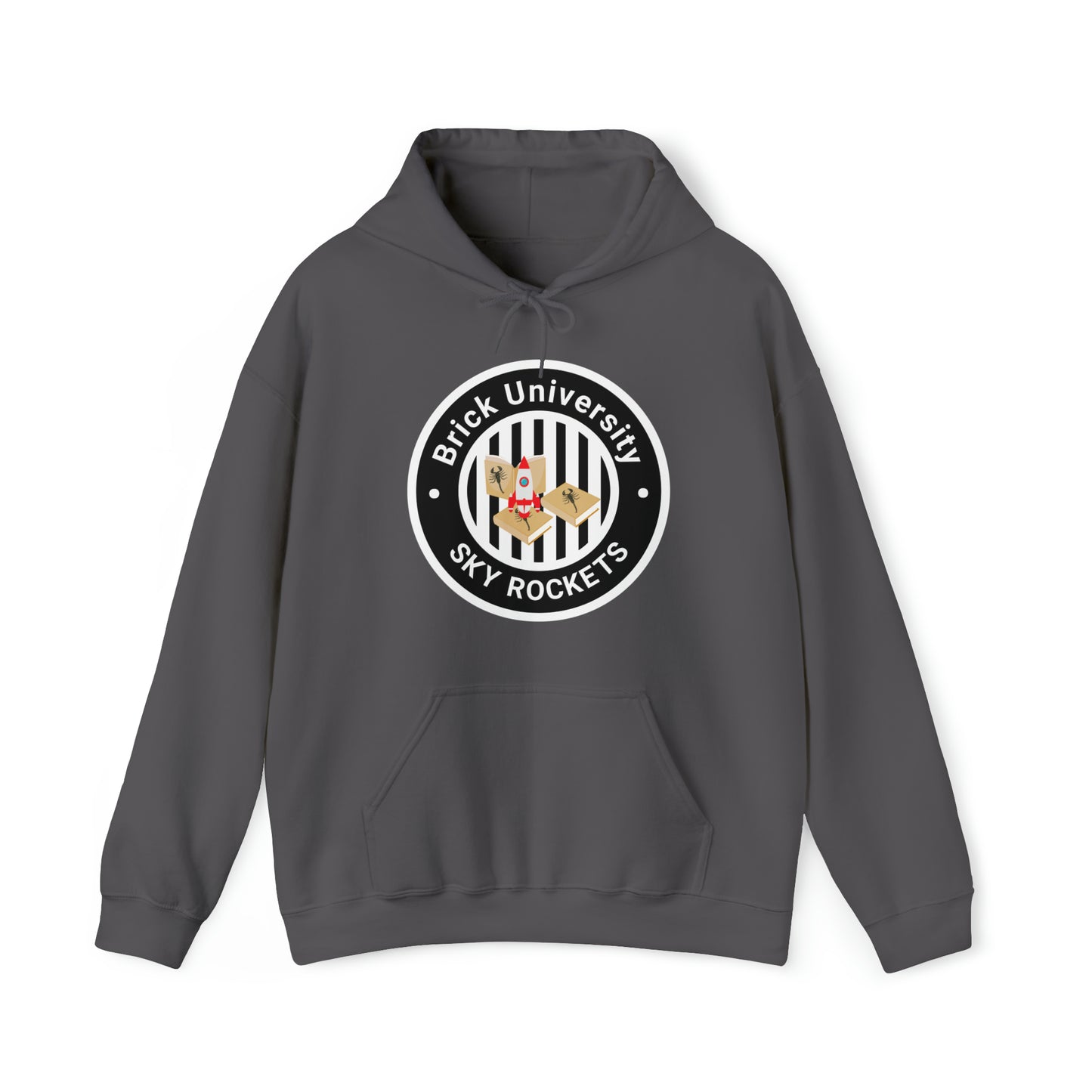 Brick University (Black Design) - Unisex Heavy Blend™ Hooded Sweatshirt