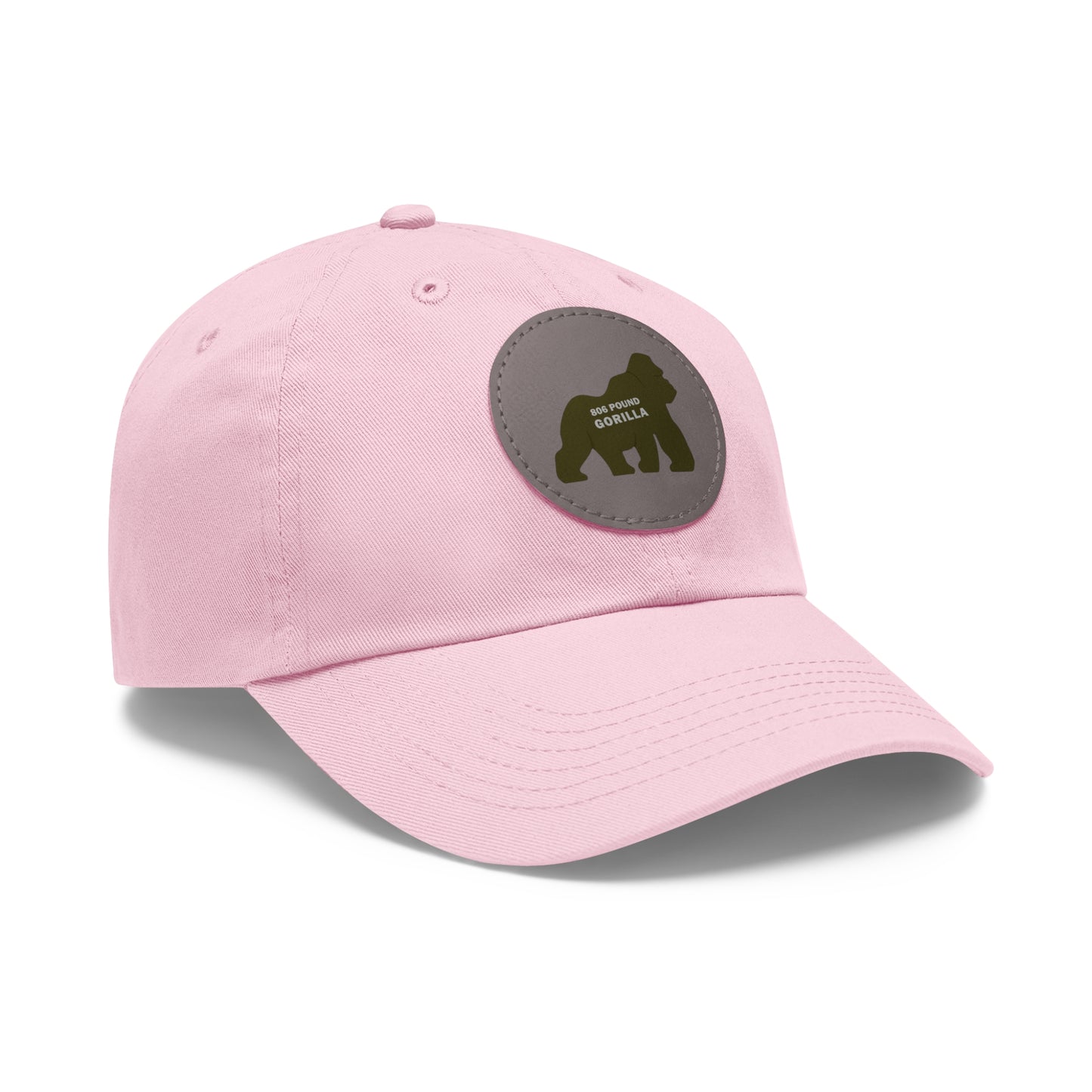 806 Pound Gorilla - Hat with Leather Patch (Round)