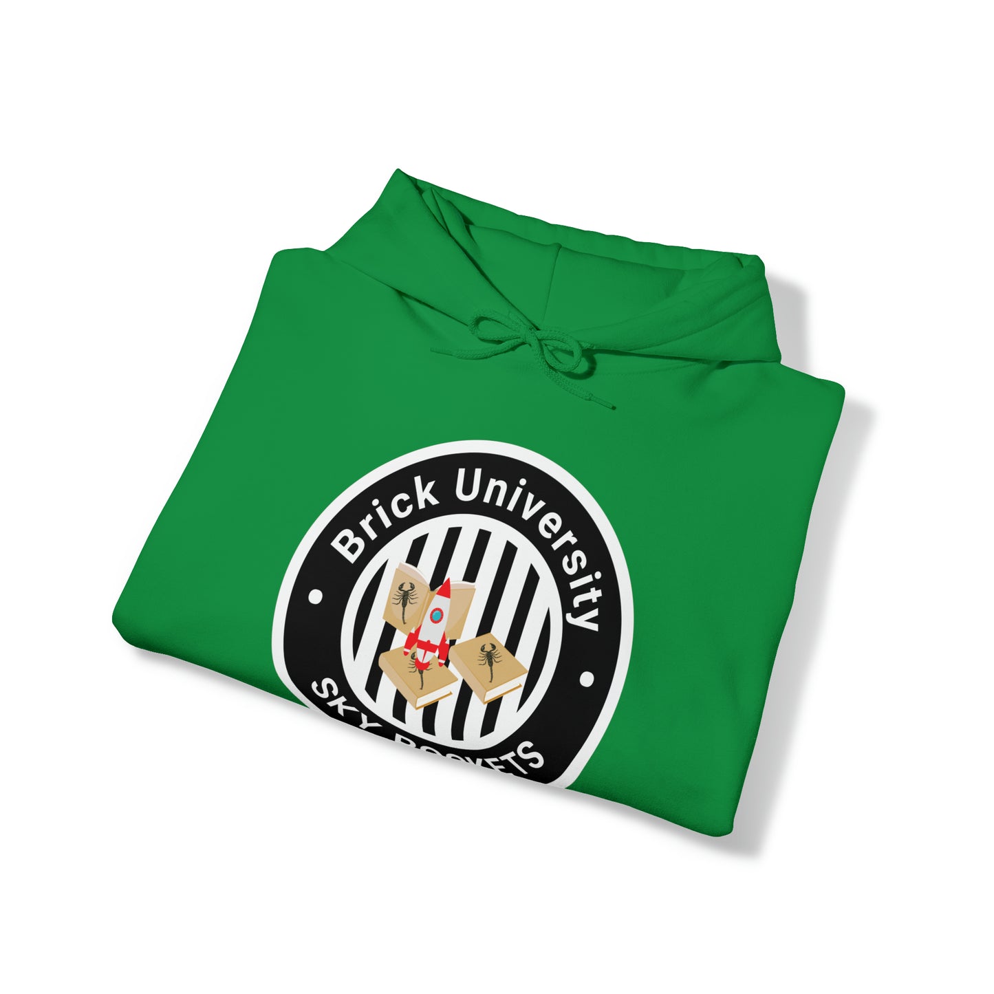 Brick University (Black Design) - Unisex Heavy Blend™ Hooded Sweatshirt