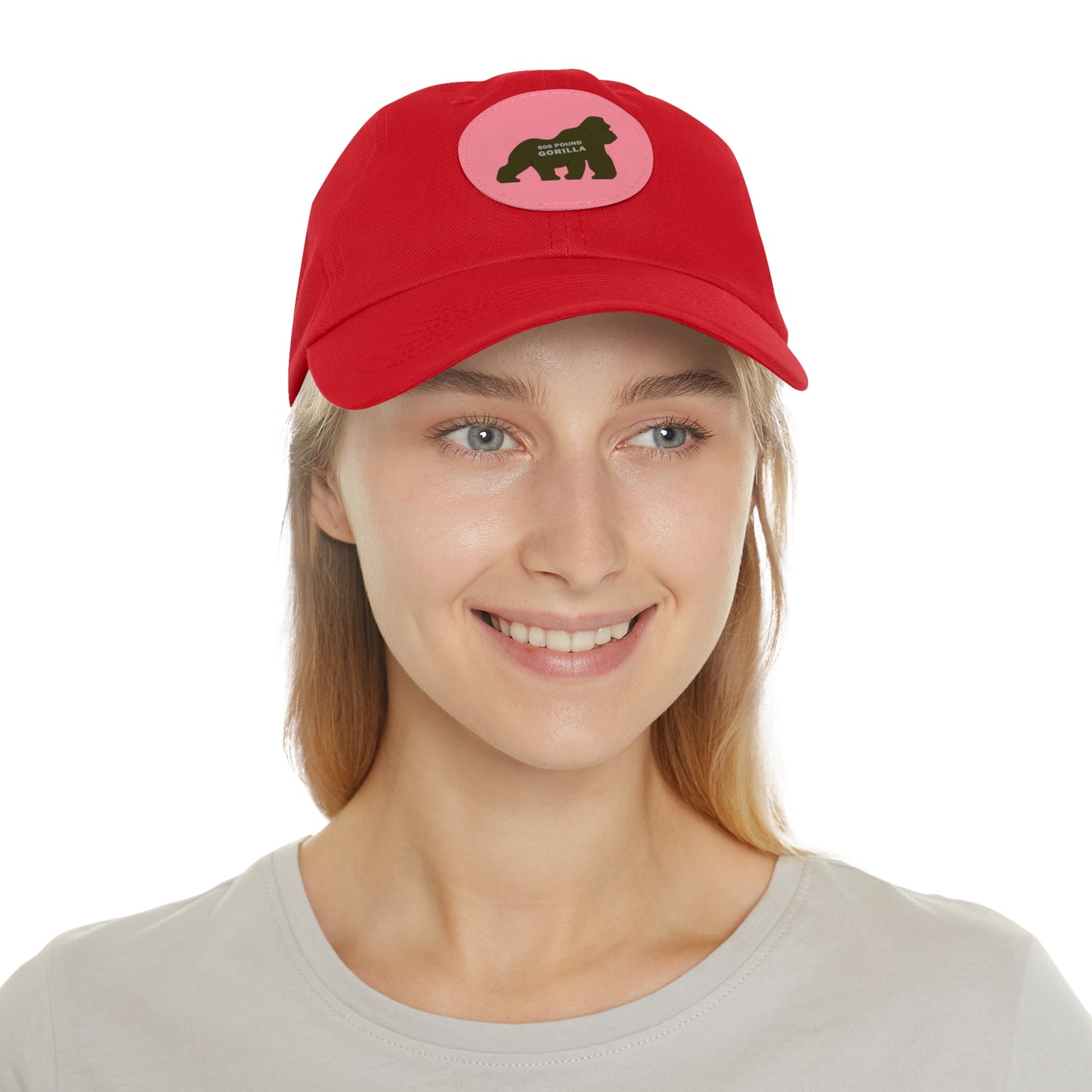 806 Pound Gorilla - Hat with Leather Patch (Round)