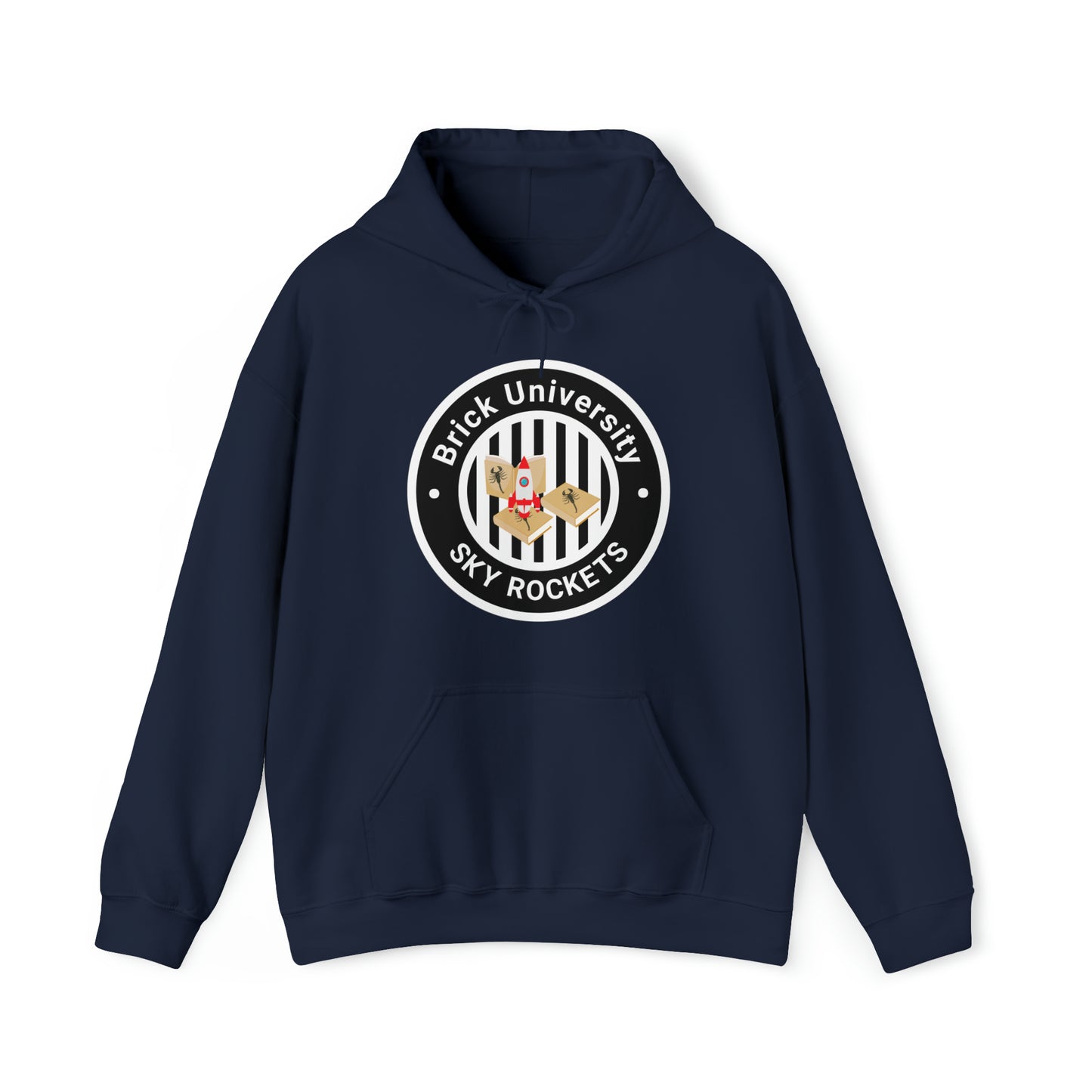 Brick University (Black Design) - Unisex Heavy Blend™ Hooded Sweatshirt