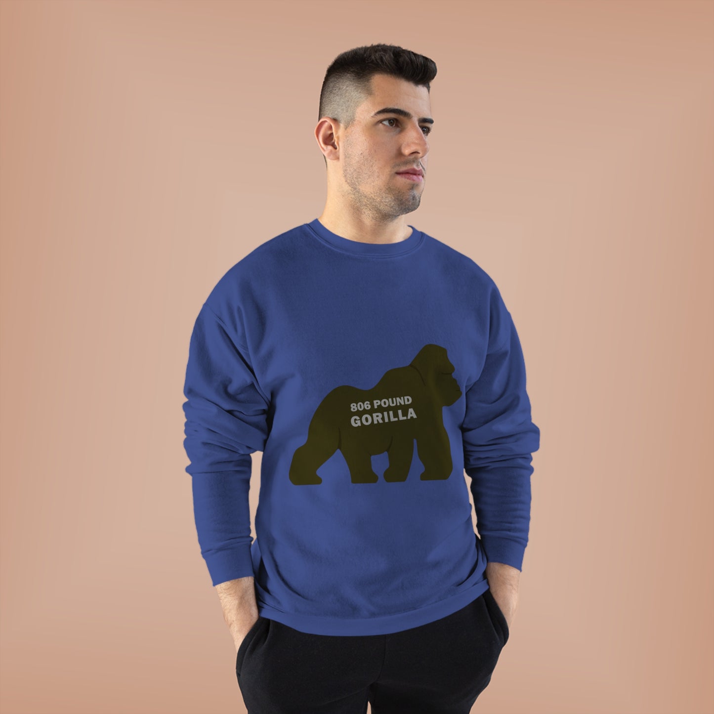 806 Pound Gorilla - Unisex EcoSmart® Crewneck Sweatshirt