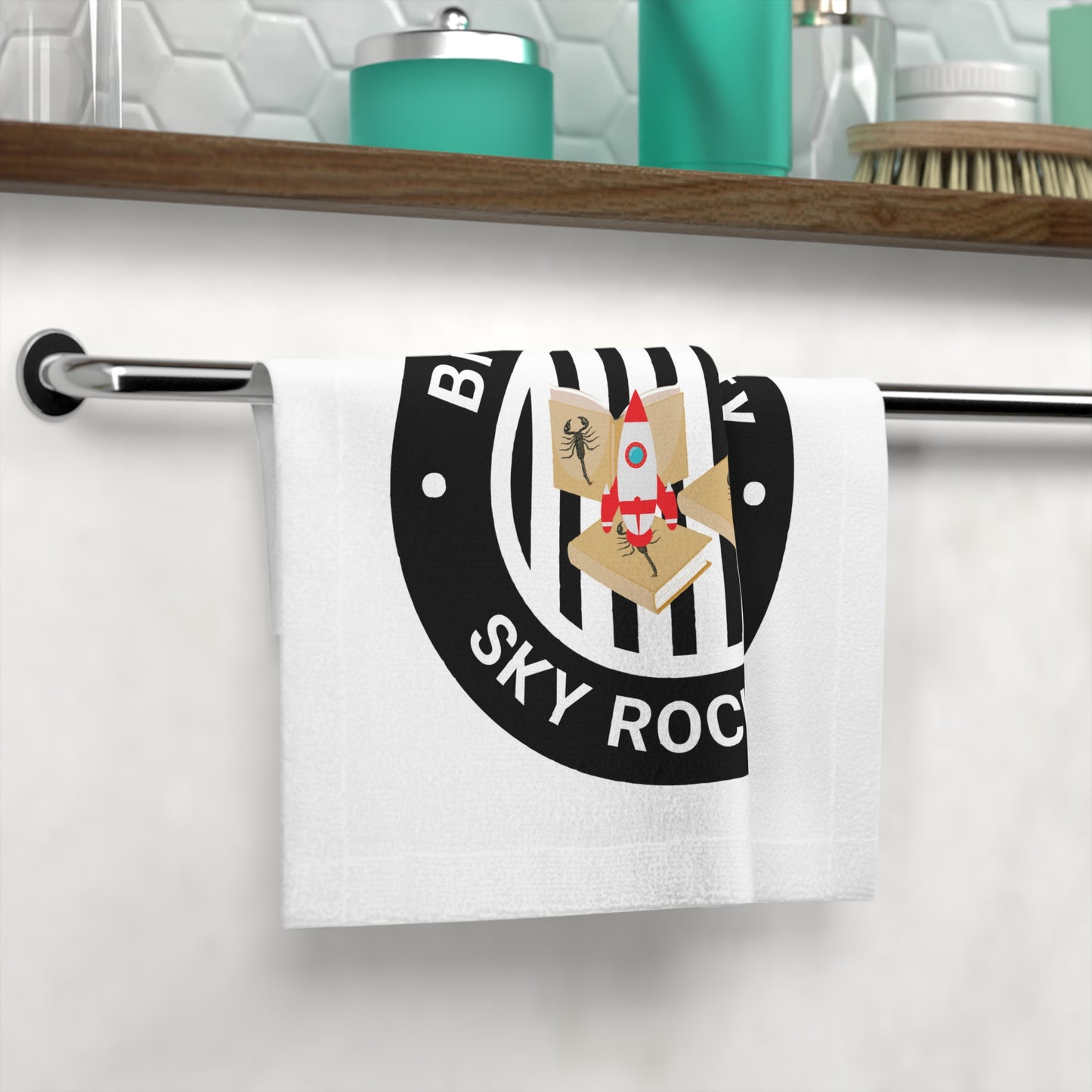 Brick University (Black Design) - Face Towel
