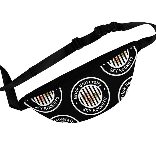Brick University (Black Design Behind Bars) - Fanny Pack