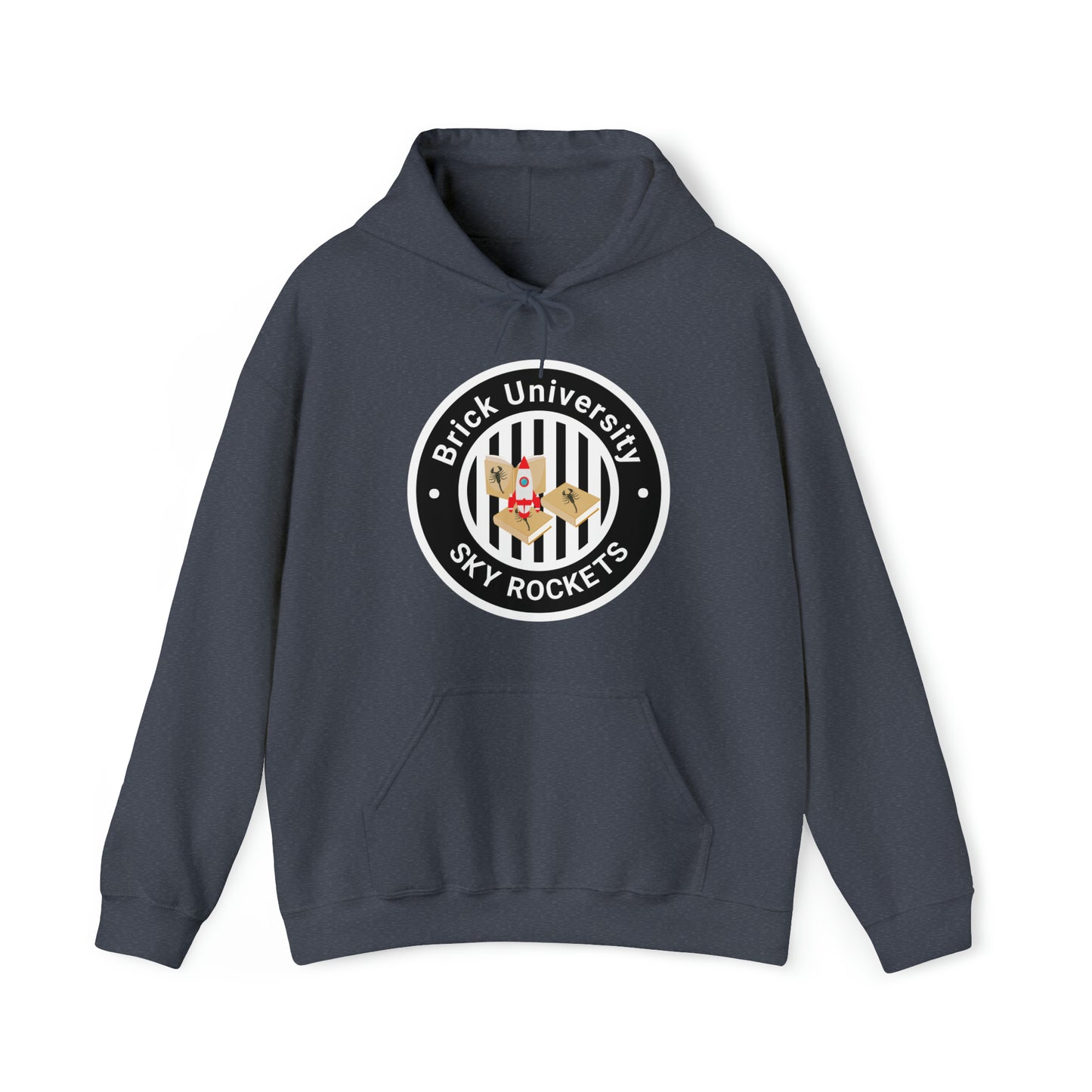 Brick University (Black Design) - Unisex Heavy Blend™ Hooded Sweatshirt