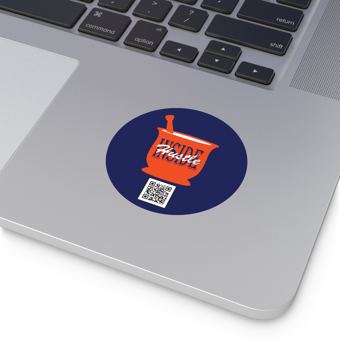 Inside Hustle Round Vinyl Stickers