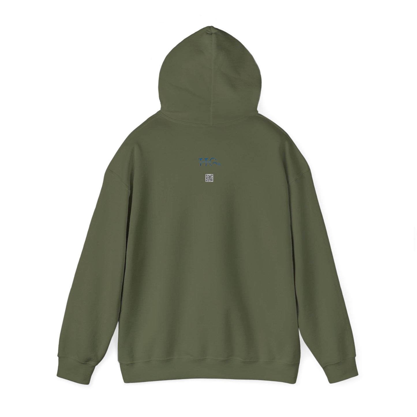 Brick University (Black Design Behind Bars) - Unisex Heavy Blend™ Hooded Sweatshirt