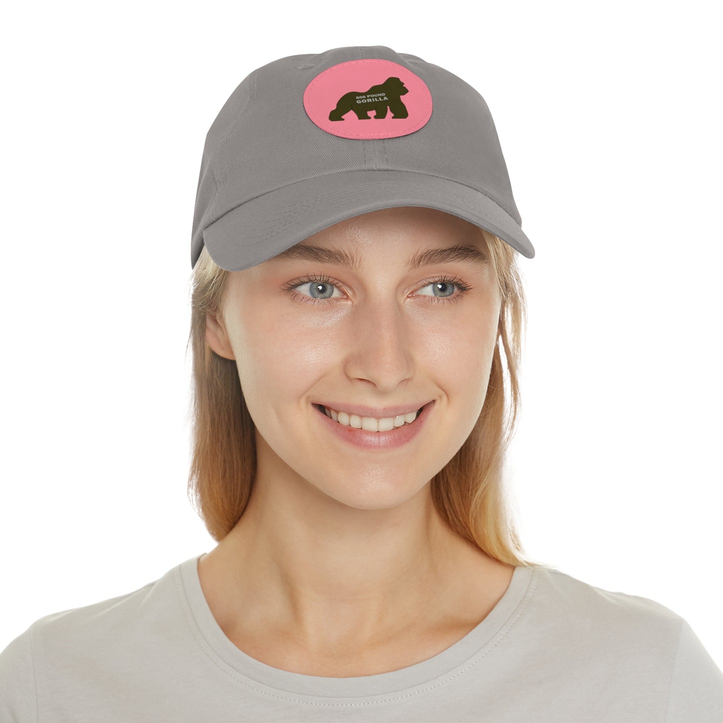 806 Pound Gorilla - Hat with Leather Patch (Round)