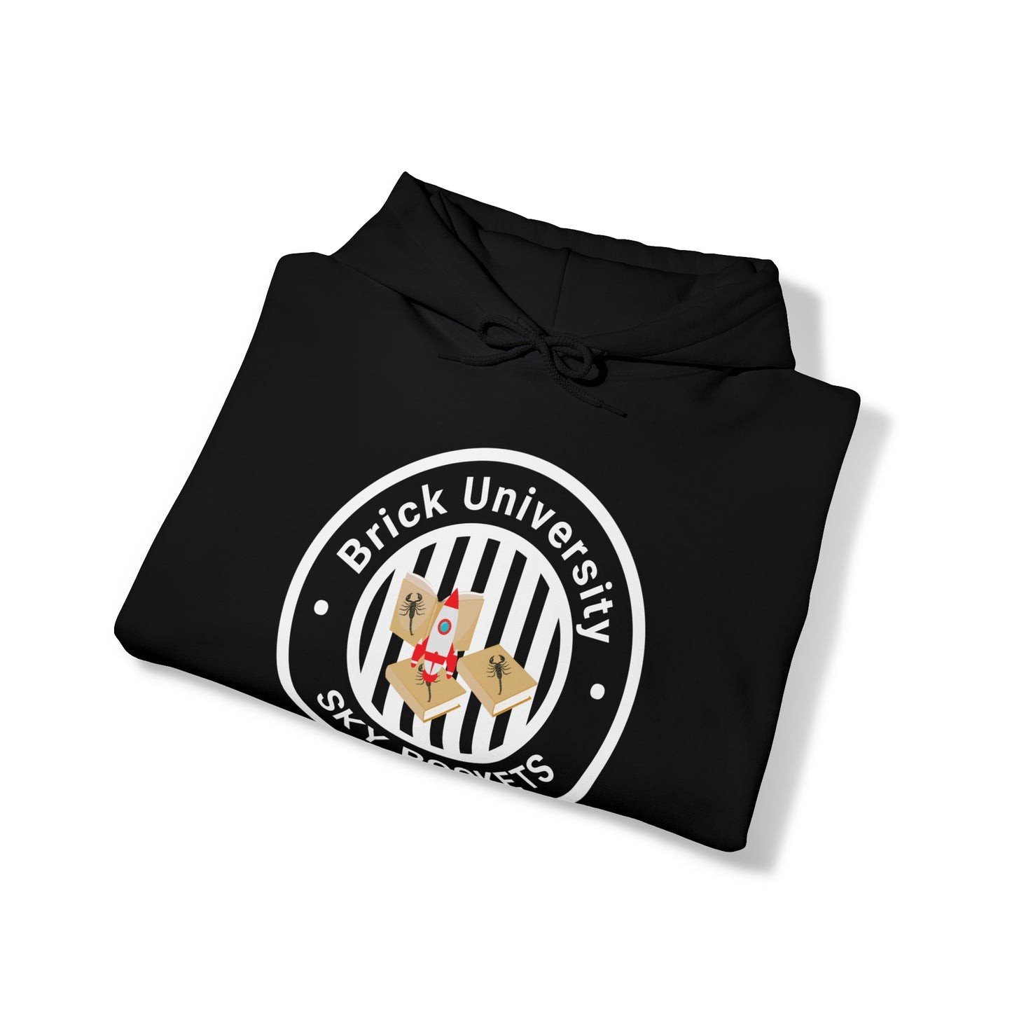 Brick University (Black Design) - Unisex Heavy Blend™ Hooded Sweatshirt