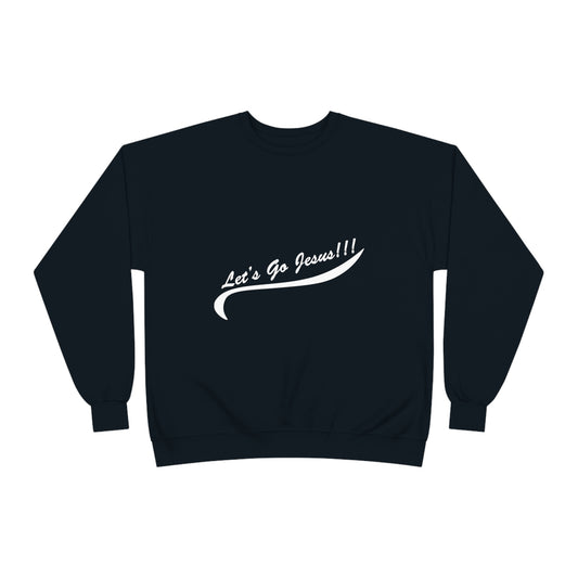 Let's Go Jesus - Unisex EcoSmart® Crewneck Sweatshirt