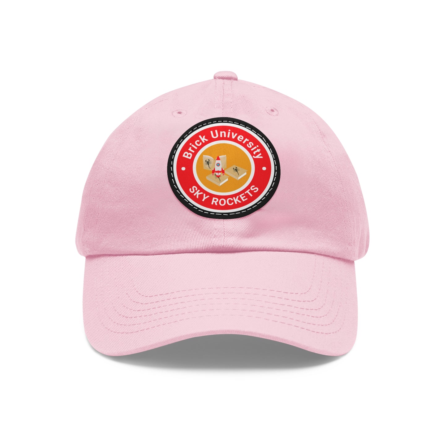 Brick University - Hat with Leather Patch (Round)