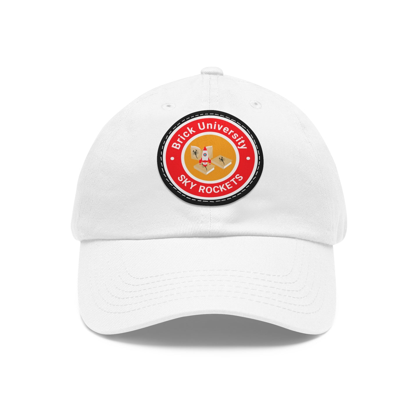 Brick University - Hat with Leather Patch (Round)