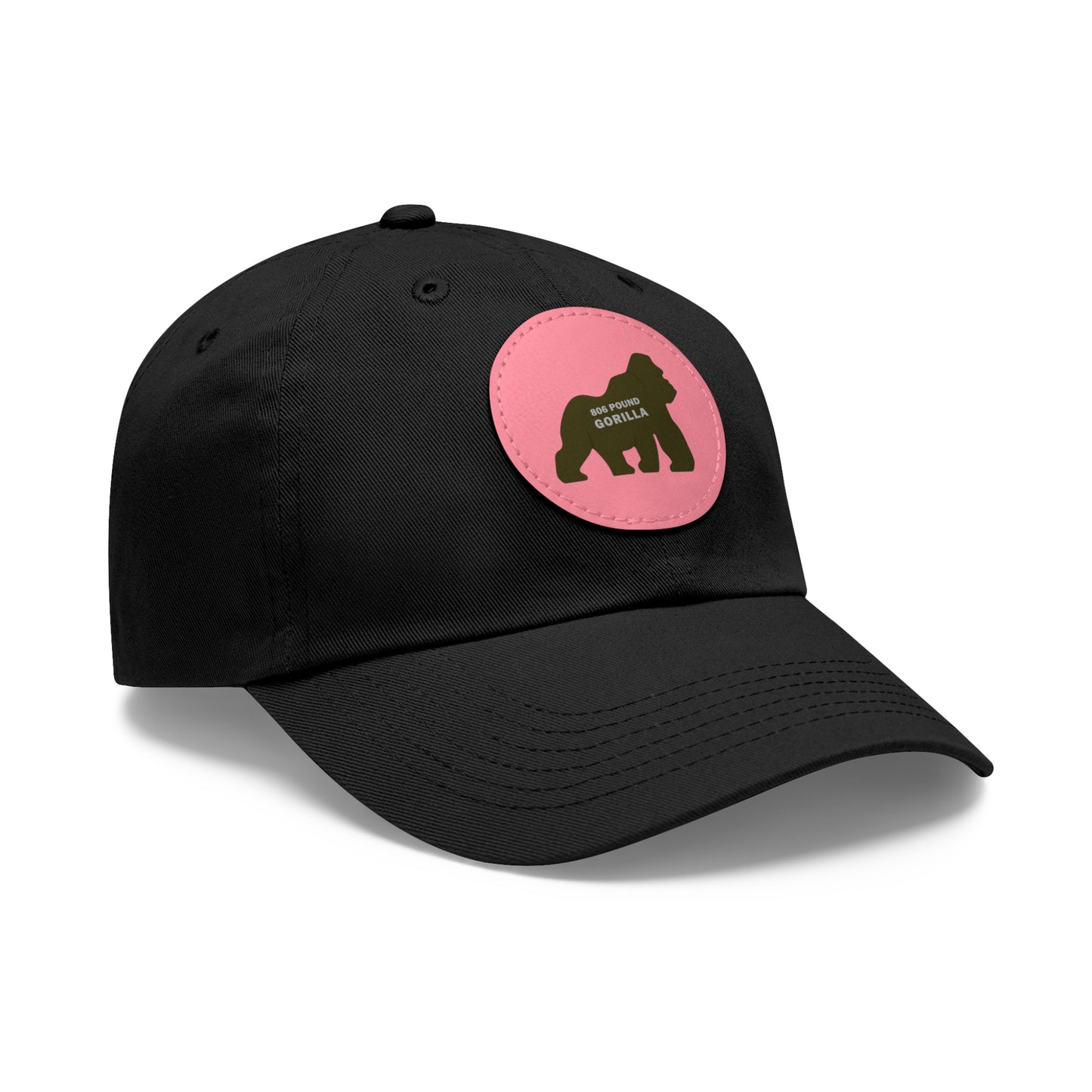 806 Pound Gorilla - Hat with Leather Patch (Round)