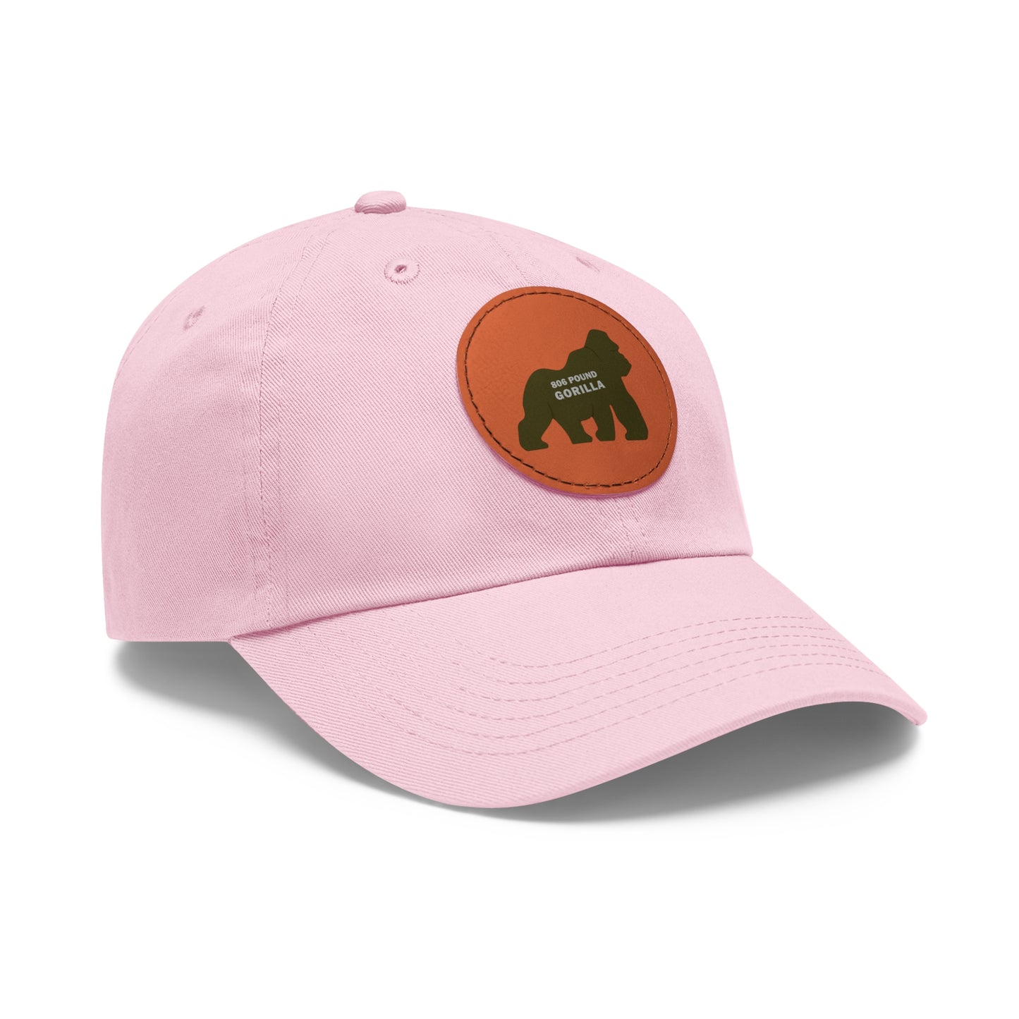 806 Pound Gorilla - Hat with Leather Patch (Round)