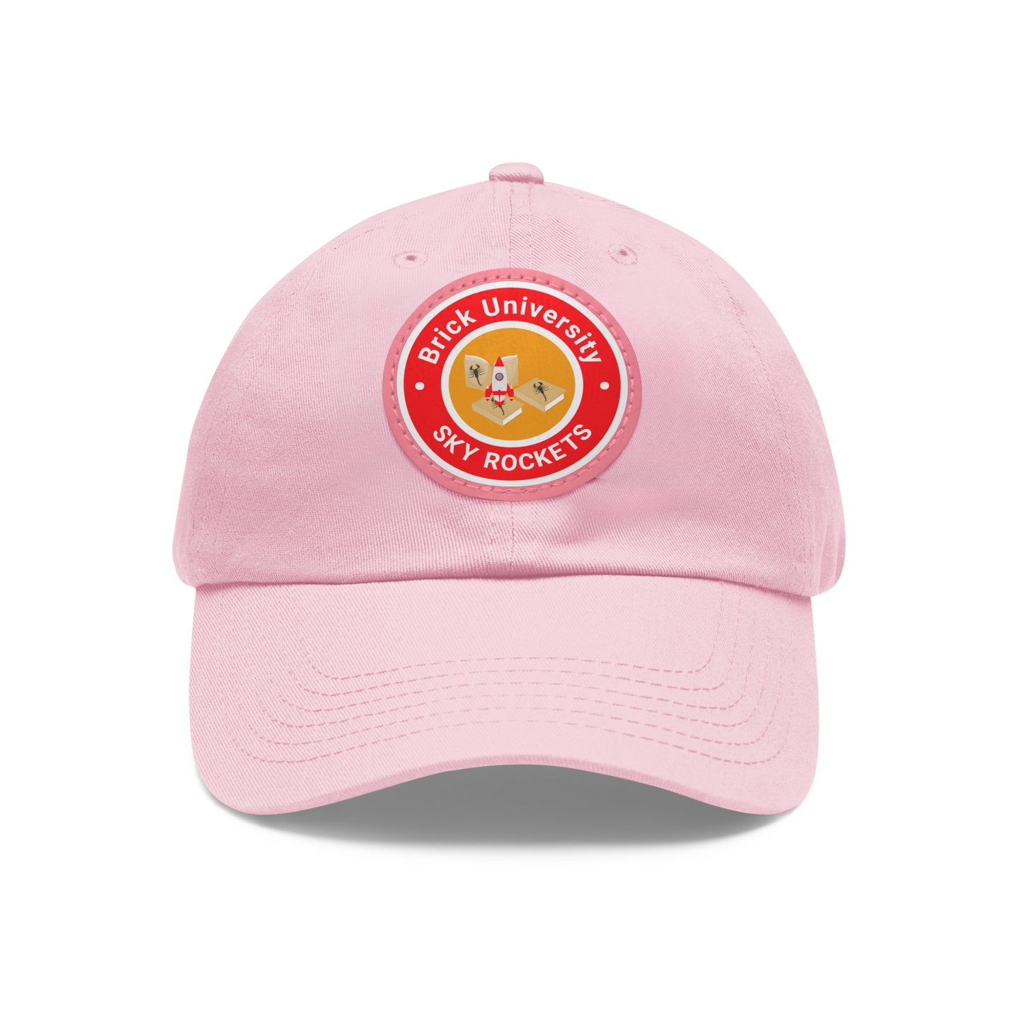 Brick University - Hat with Leather Patch (Round)