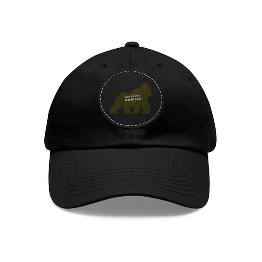 806 Pound Gorilla - Hat with Leather Patch (Round)