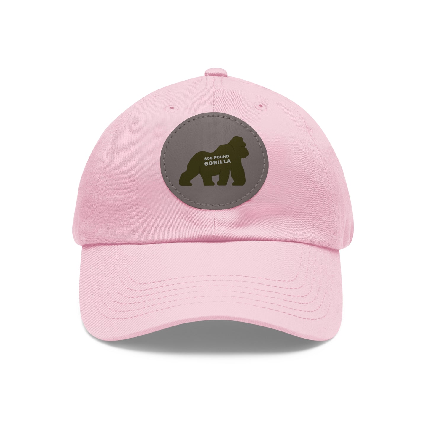 806 Pound Gorilla - Hat with Leather Patch (Round)
