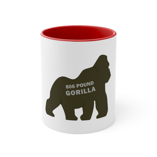 806 Pound Gorilla - Accent Coffee Mug, 11oz