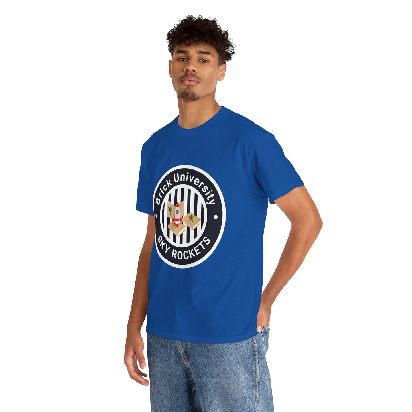 Brick University (Black Design) - Unisex Heavy Cotton Tee