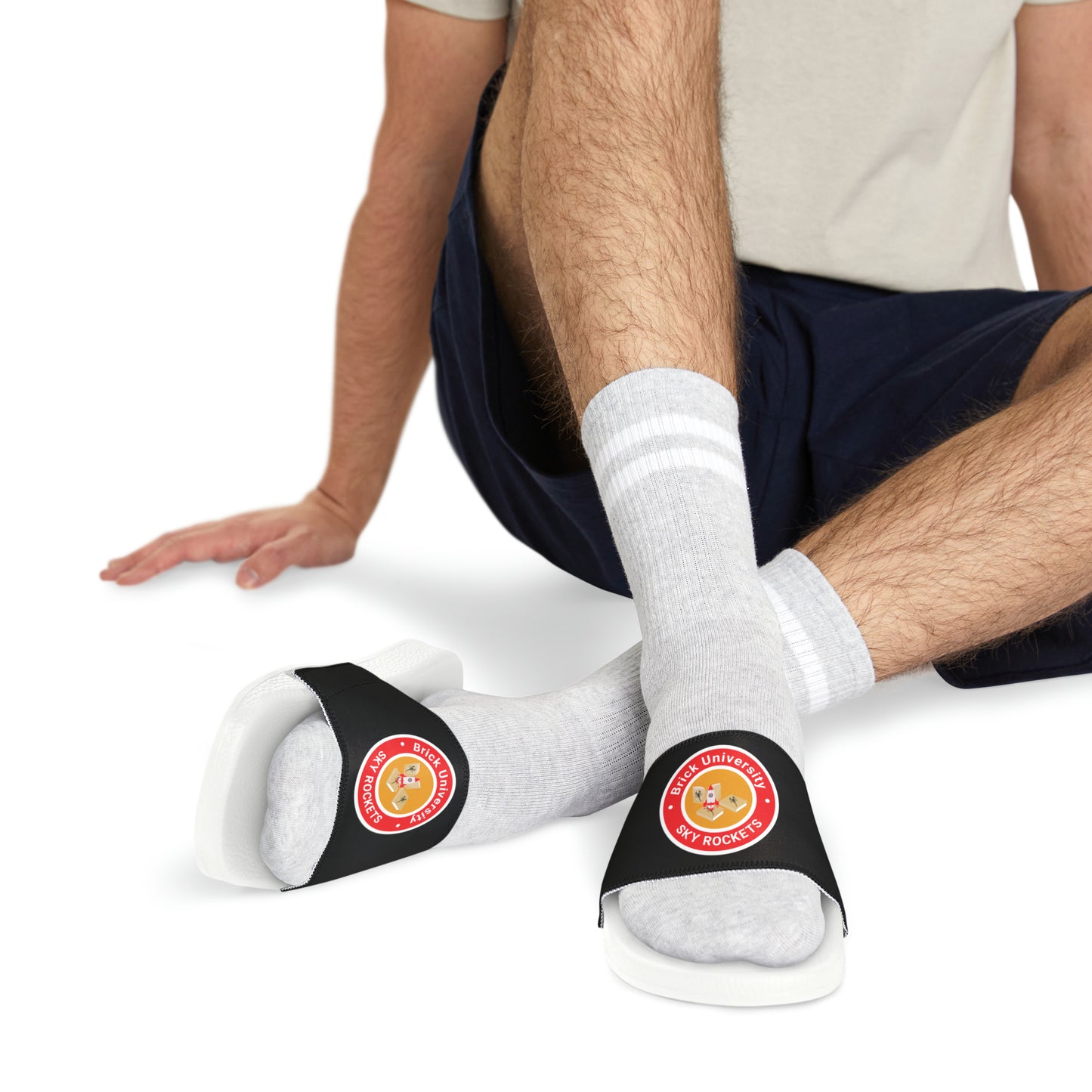 Brick University - Men's Slide Sandals