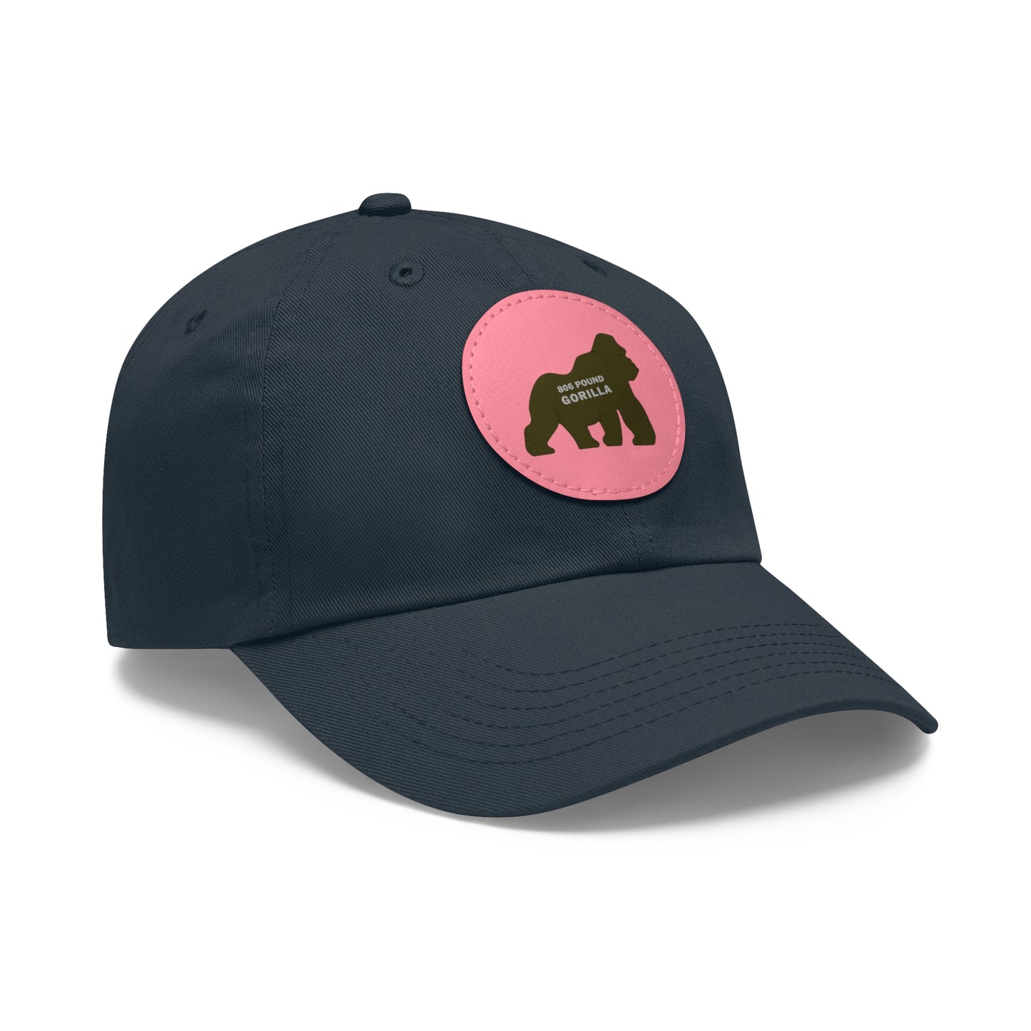 806 Pound Gorilla - Hat with Leather Patch (Round)