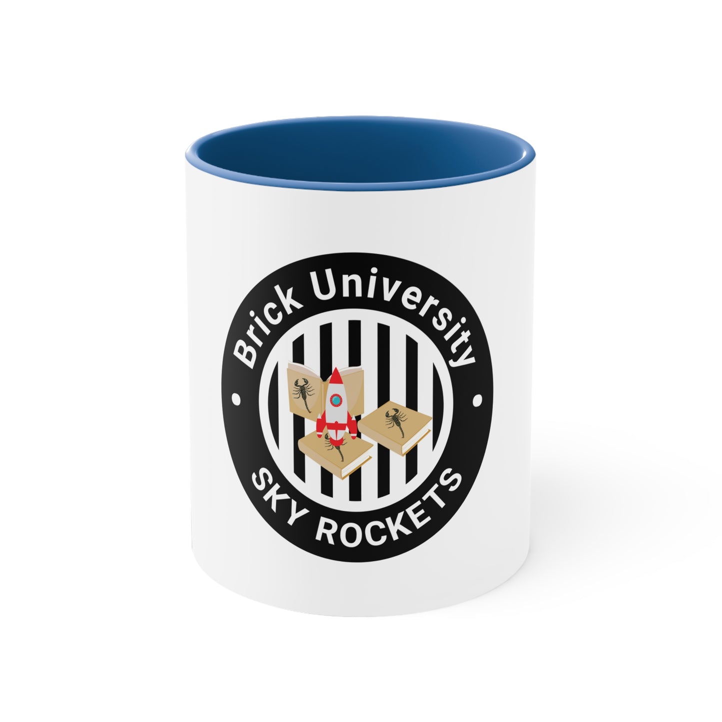 Brick University (Black Design) - Accent Coffee Mug, 11oz
