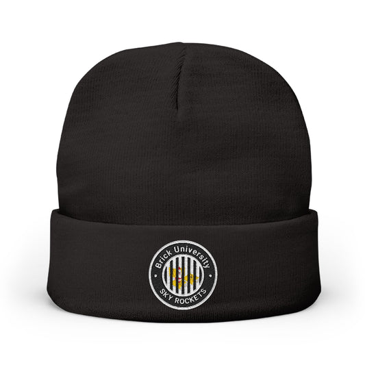 Brick University (Black Behind Bars) Knit Beanie