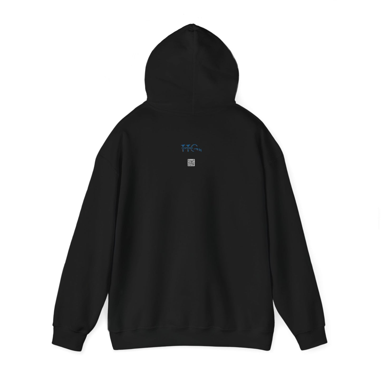 Brick University (Black Design Behind Bars) - Unisex Heavy Blend™ Hooded Sweatshirt