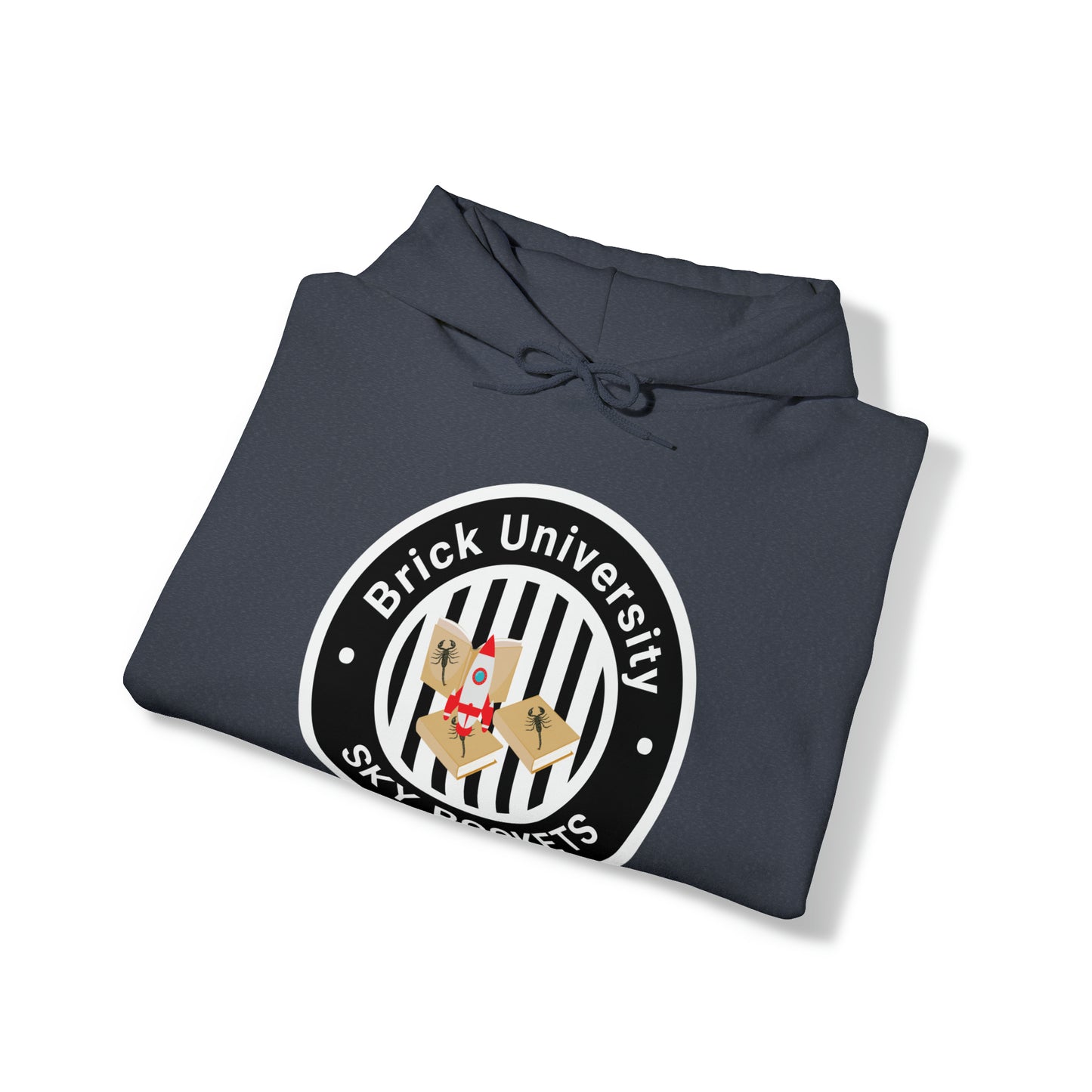 Brick University (Black Design) - Unisex Heavy Blend™ Hooded Sweatshirt