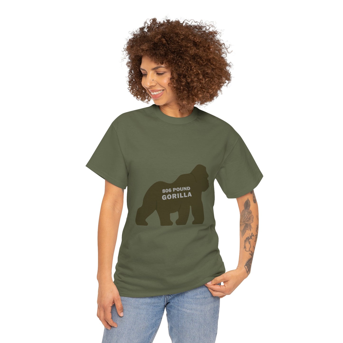 806 Pound Gorilla - Unisex Heavy Cotton Tee