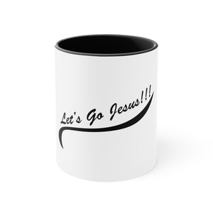 Let's Go Jesus - Accent Coffee Mug, 11oz