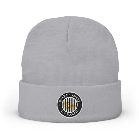 Brick University (Black Behind Bars) Knit Beanie