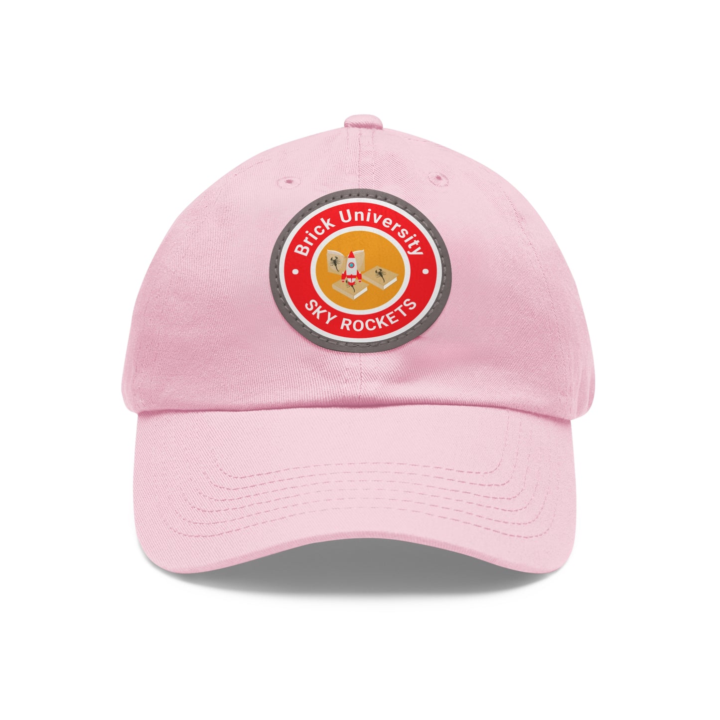 Brick University - Hat with Leather Patch (Round)