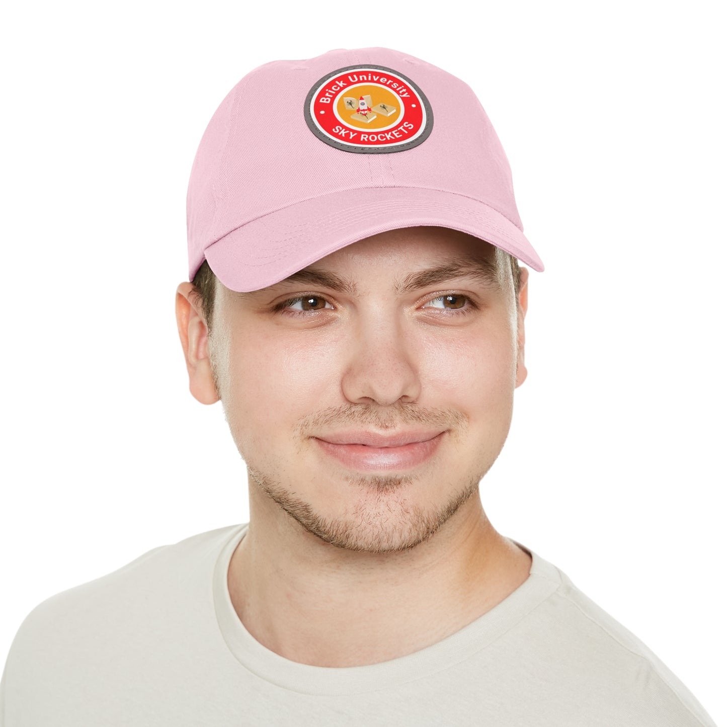 Brick University - Hat with Leather Patch (Round)