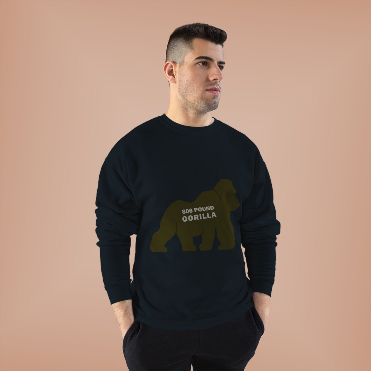 806 Pound Gorilla - Unisex EcoSmart® Crewneck Sweatshirt