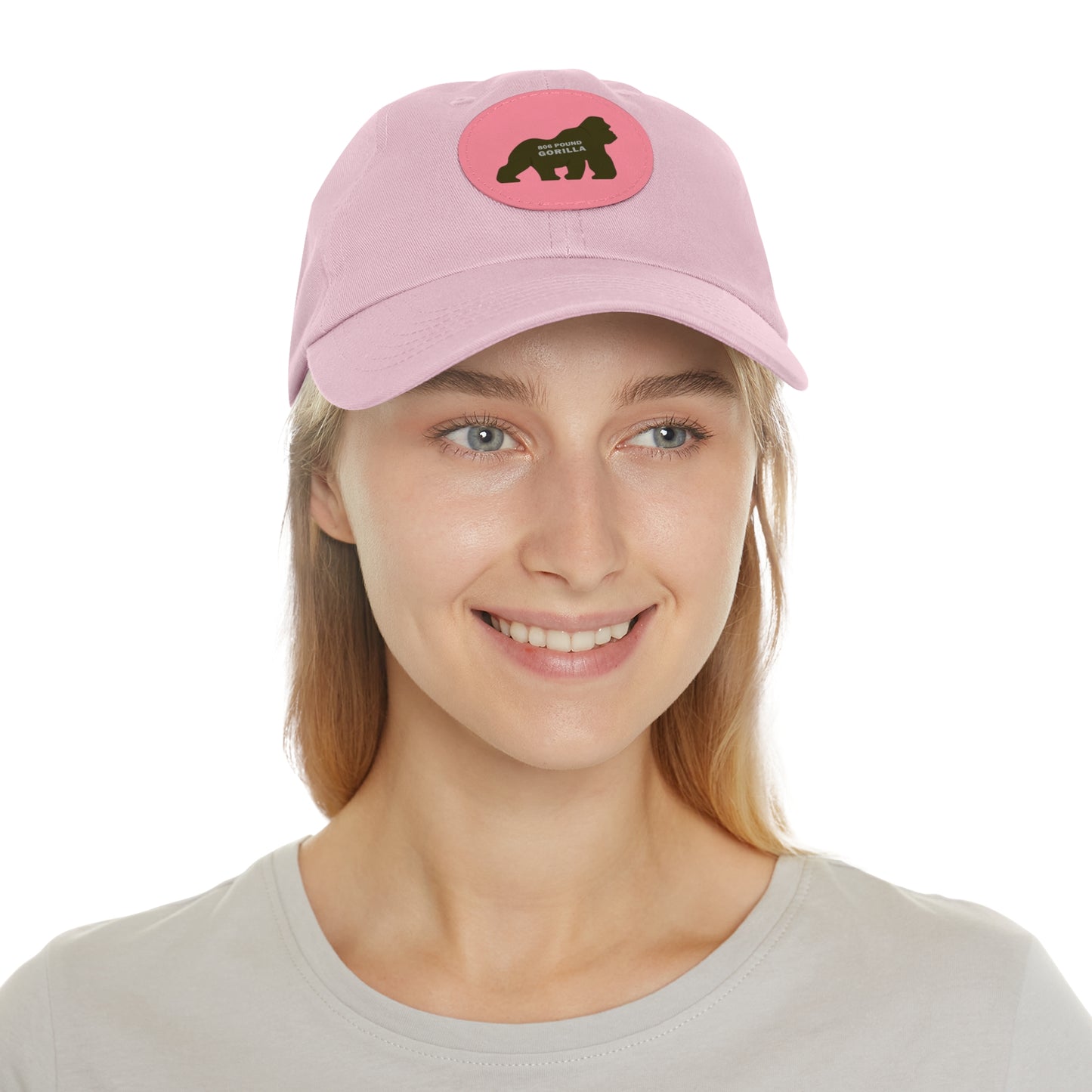 806 Pound Gorilla - Hat with Leather Patch (Round)