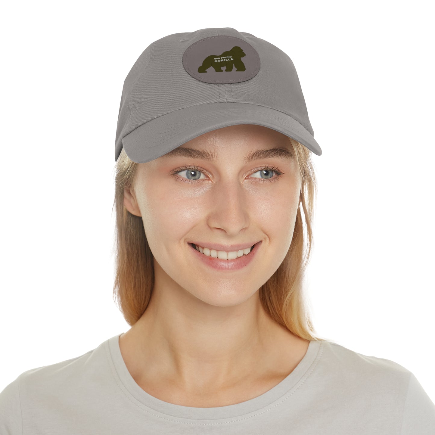 806 Pound Gorilla - Hat with Leather Patch (Round)