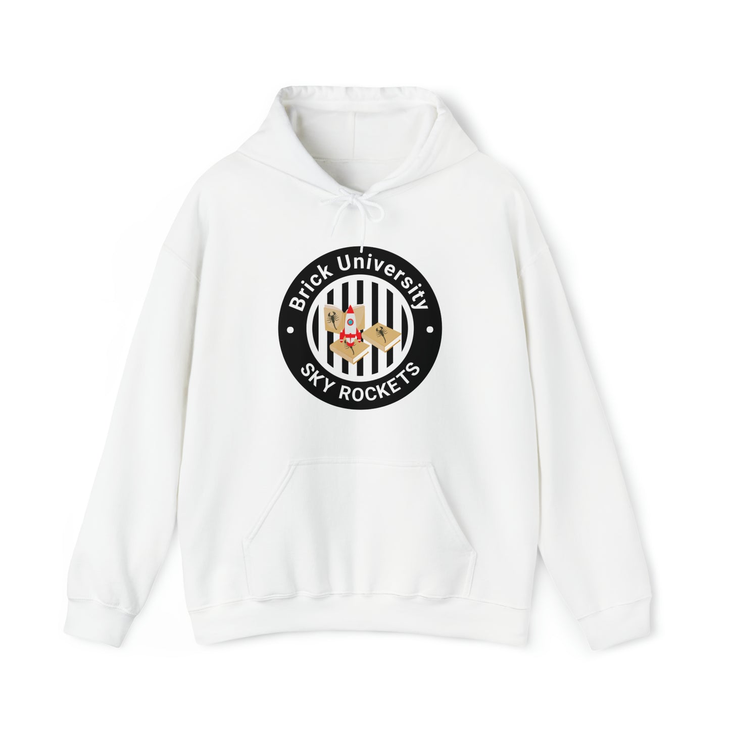 Brick University (Black Design) - Unisex Heavy Blend™ Hooded Sweatshirt
