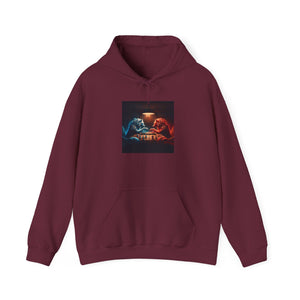 Wolves Playing Chess - Unisex Heavy Blend™ Hooded Sweatshirt