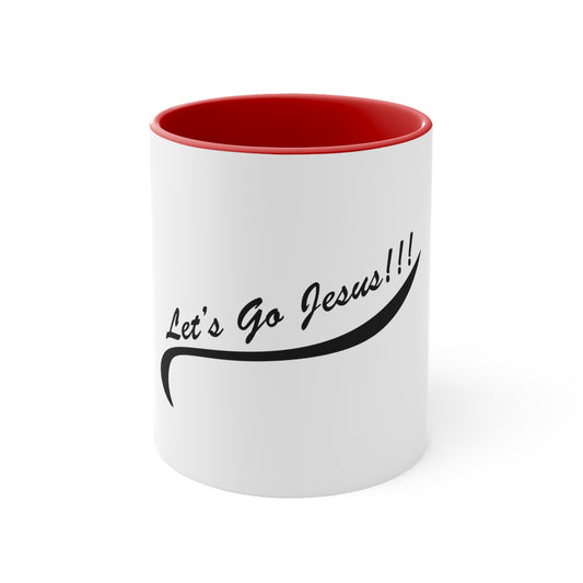 Let's Go Jesus - Accent Coffee Mug, 11oz