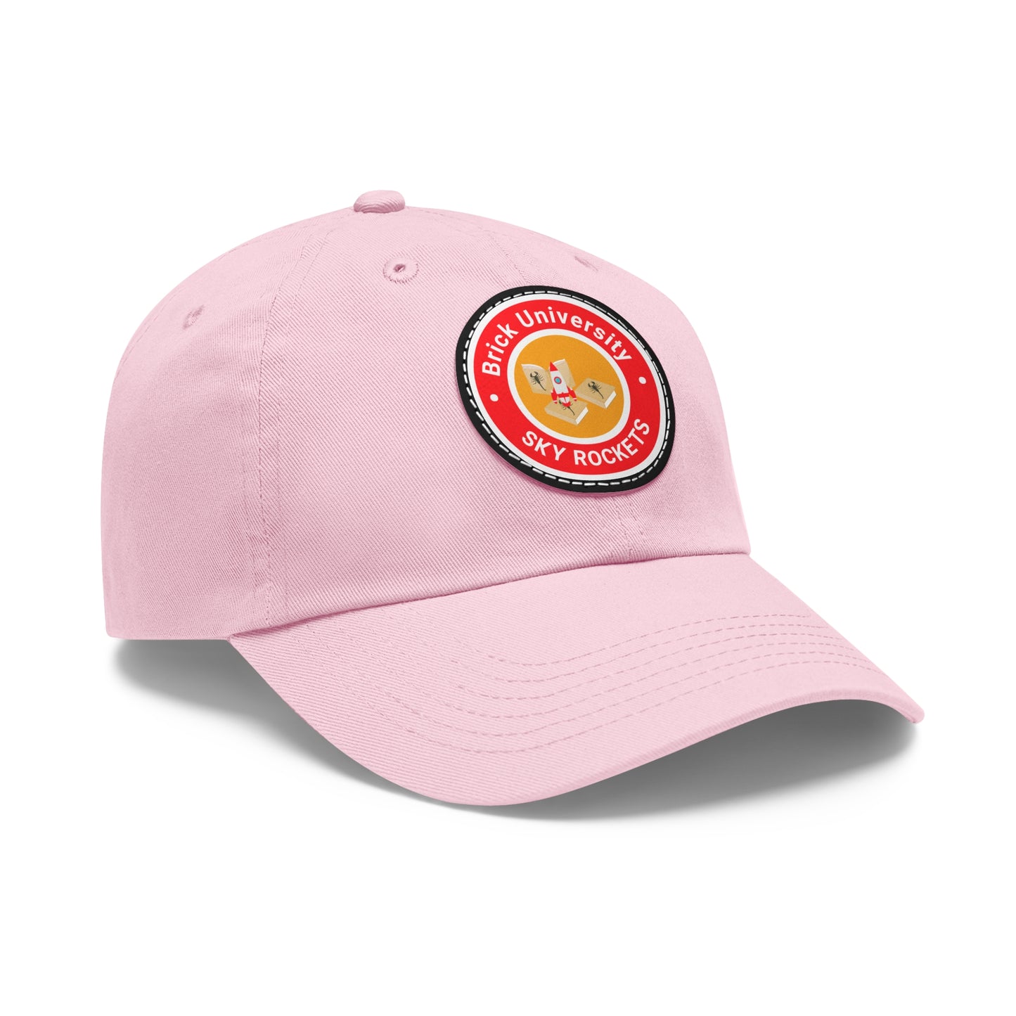 Brick University - Hat with Leather Patch (Round)