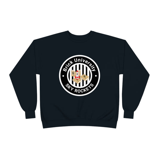 Brick University (Black Design) - Unisex EcoSmart® Crewneck Sweatshirt