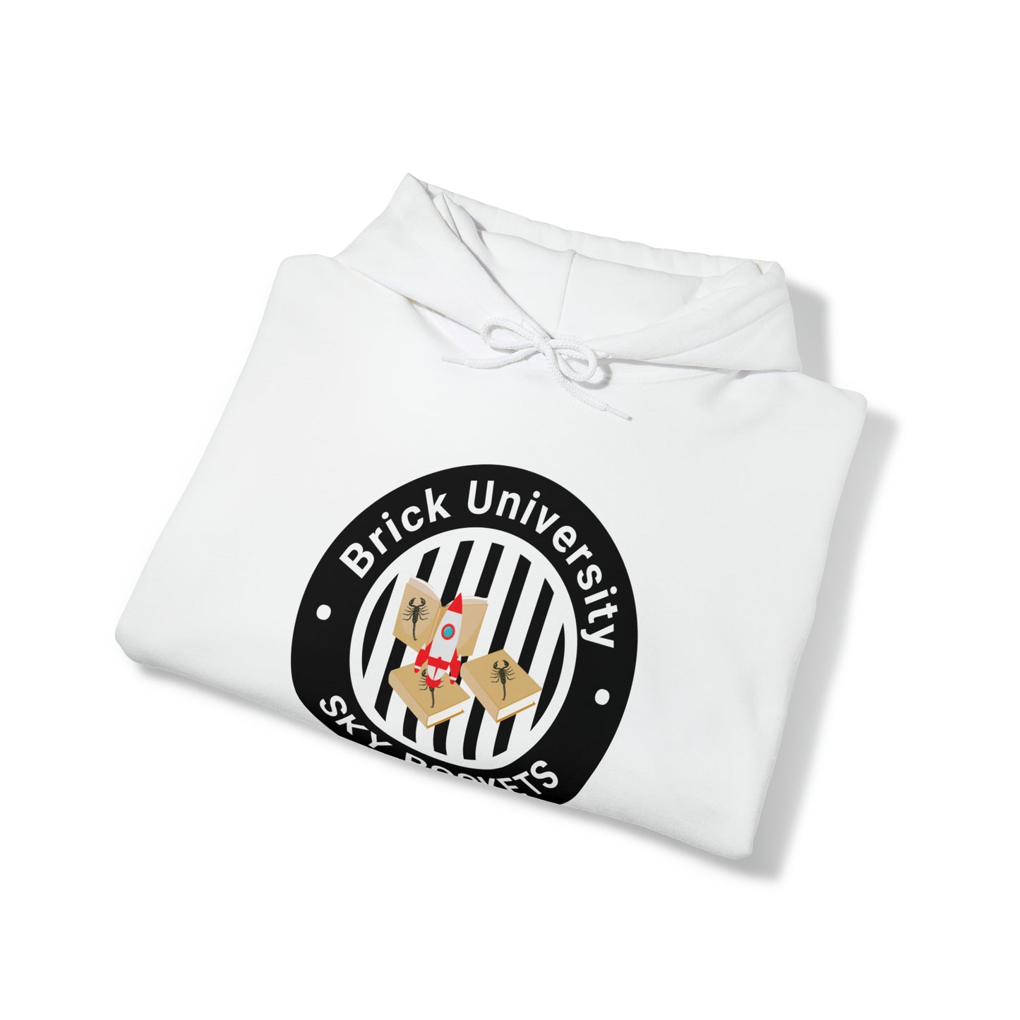 Brick University (Black Design) - Unisex Heavy Blend™ Hooded Sweatshirt